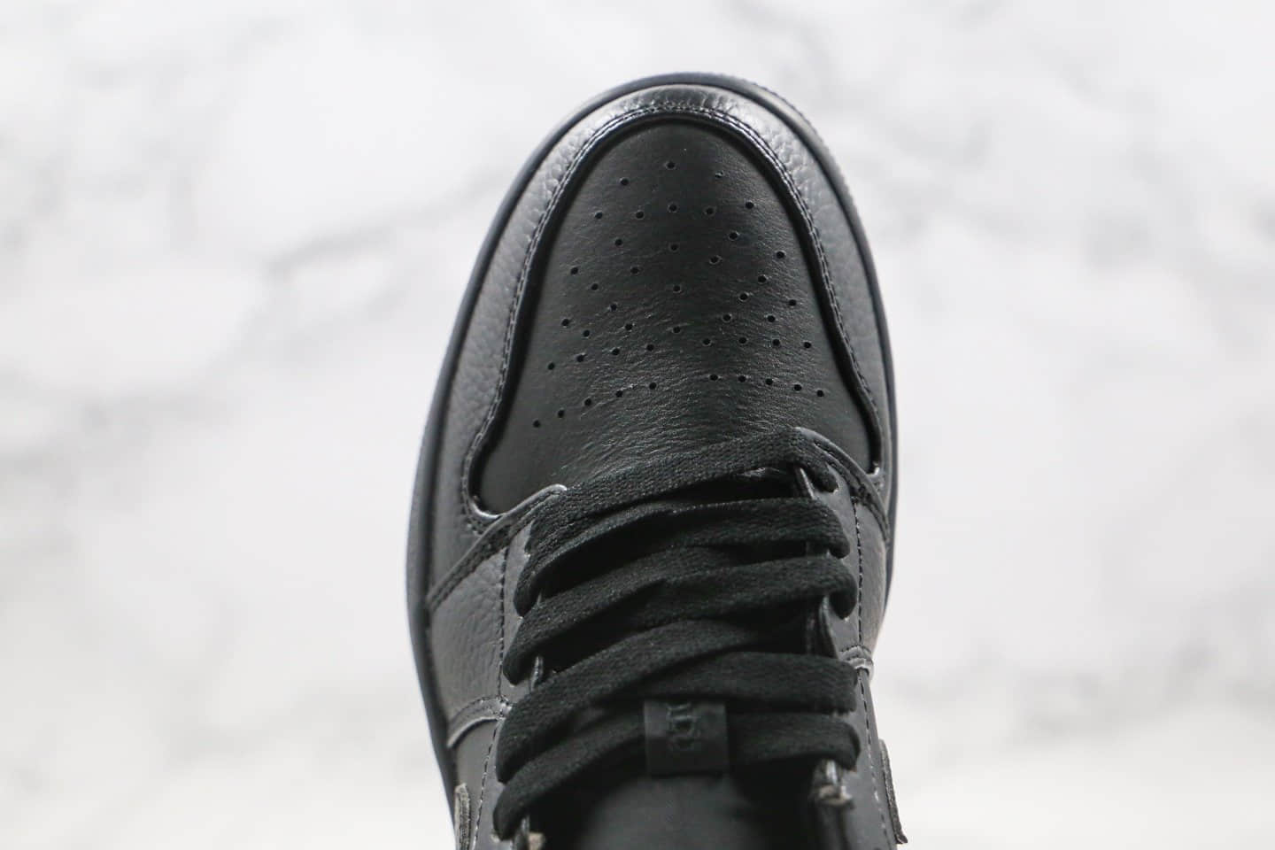 乔丹Air Jordan 1 Low纯原版本低帮AJ1黑武士配色内置气垫正确荔枝纹头层皮 货号：553558-091