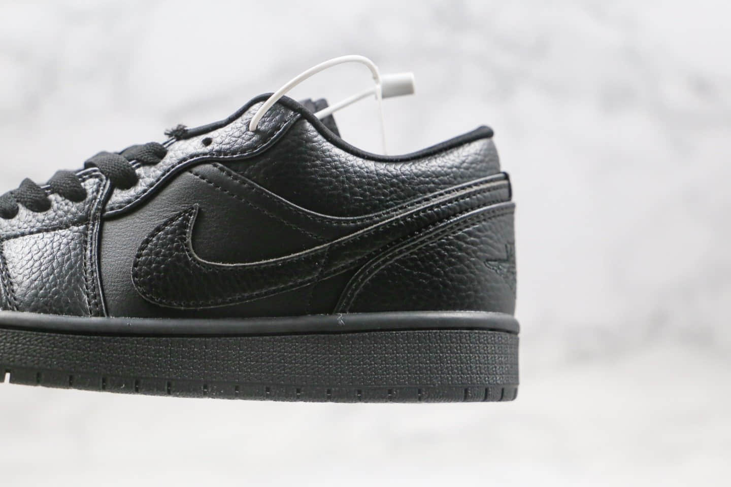 乔丹Air Jordan 1 Low纯原版本低帮AJ1黑武士配色内置气垫正确荔枝纹头层皮 货号：553558-091