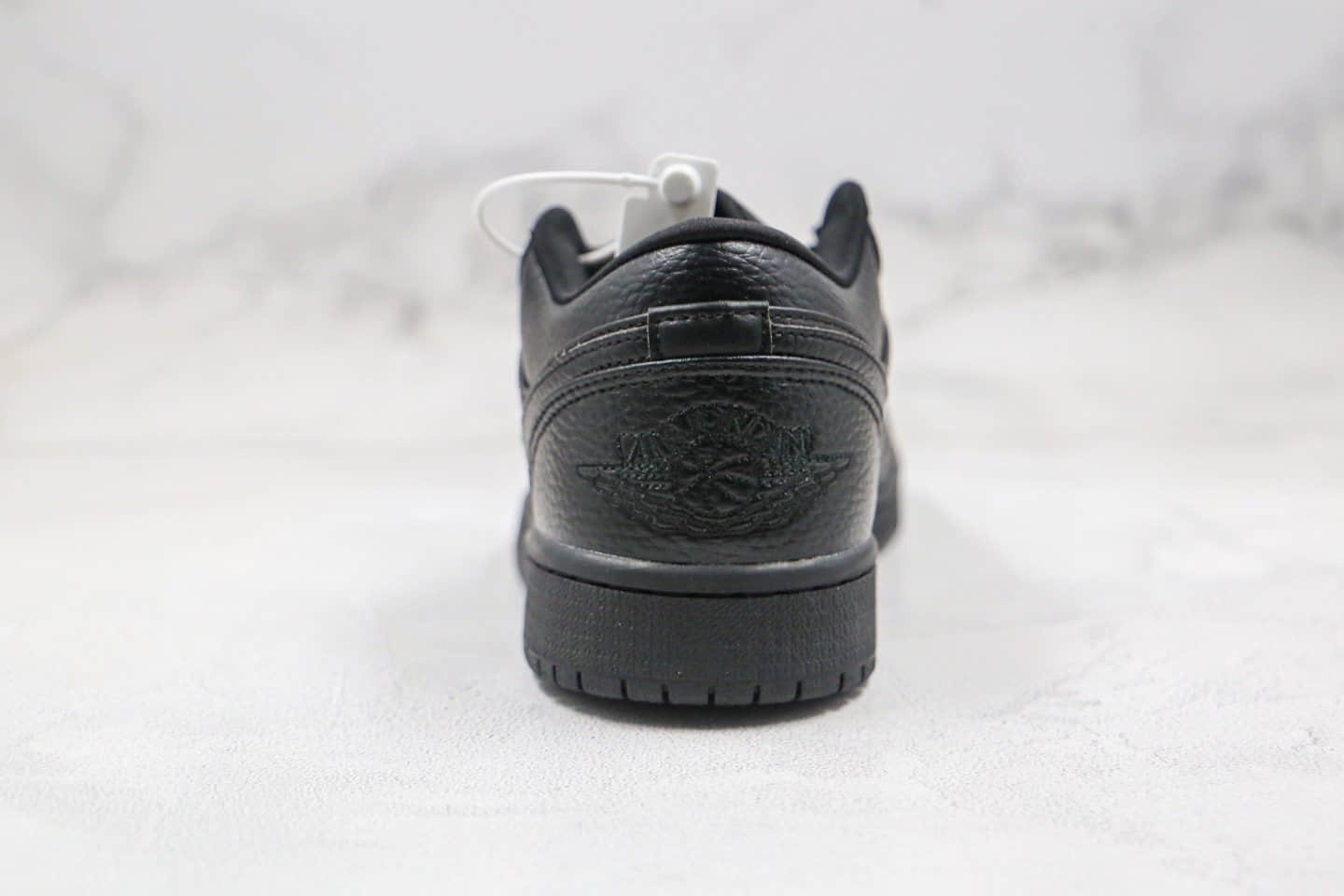 乔丹Air Jordan 1 Low纯原版本低帮AJ1黑武士配色内置气垫正确荔枝纹头层皮 货号：553558-091