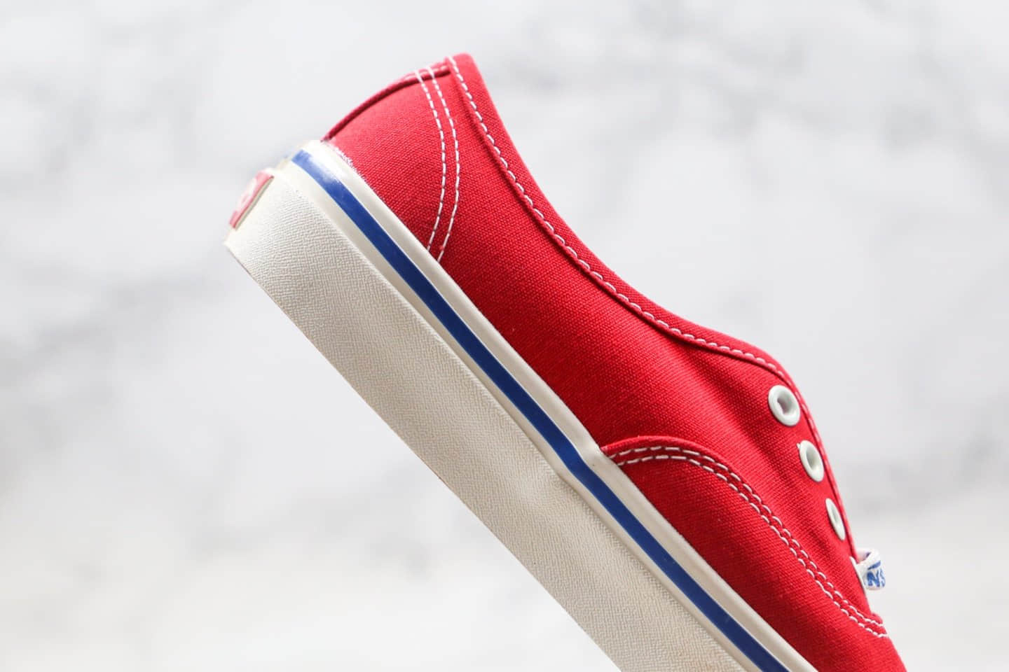 万斯Vans AUTHENTIC公司级版本安纳海姆红色低帮帆布鞋原楦头纸板打造原盒原标