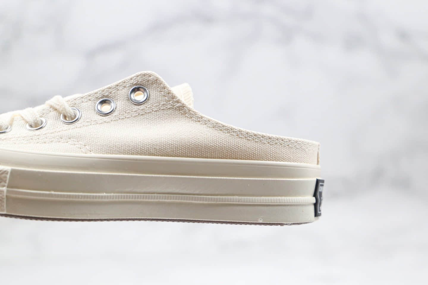 匡威Converse Chuck All Star 1970S公司级版本低帮奶白色冰淇淋懒人鞋一脚蹬原厂硫化正确硅蓝PU软中底 货号：167943C