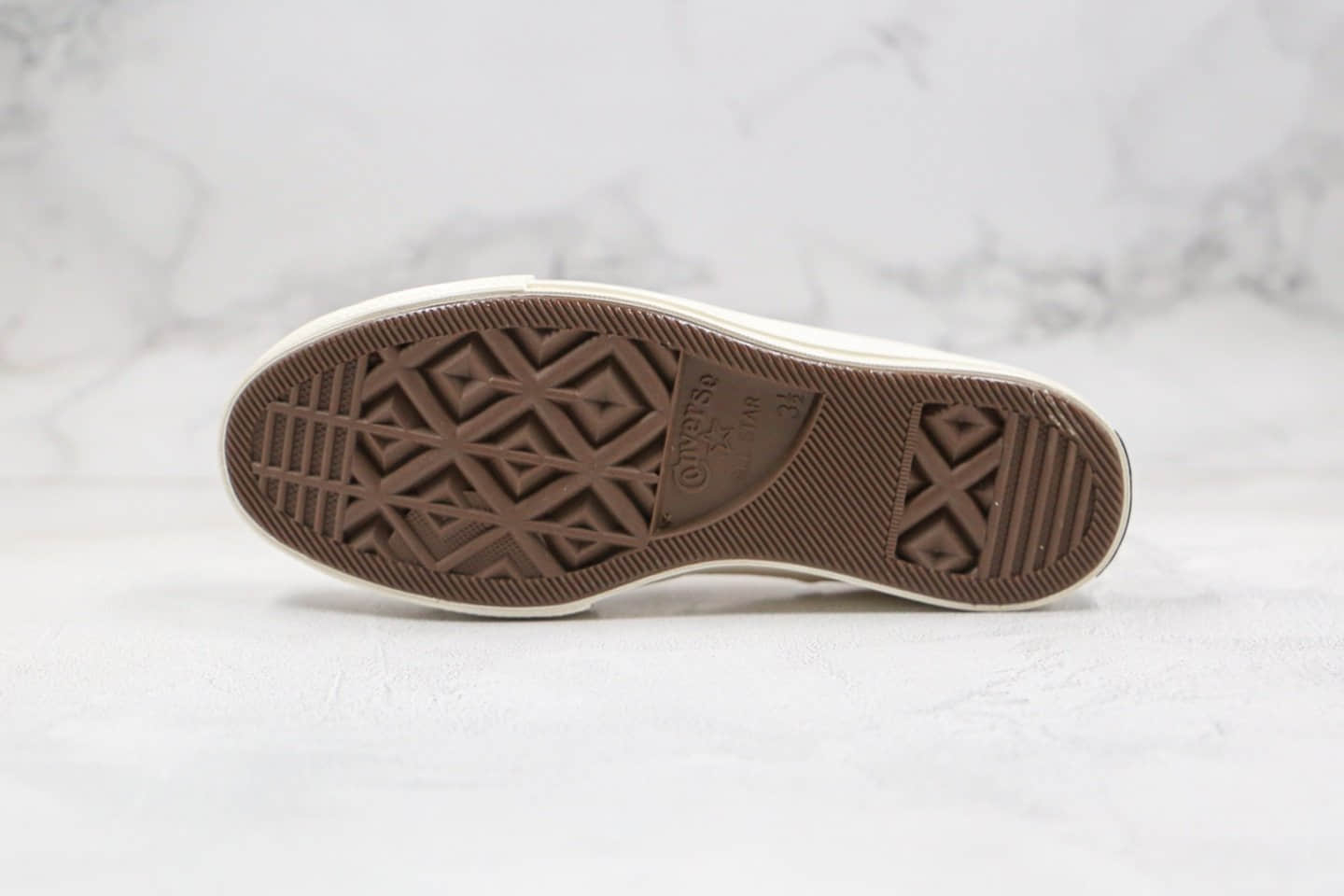 匡威Converse Chuck All Star 1970S公司级版本低帮奶白色冰淇淋懒人鞋一脚蹬原厂硫化正确硅蓝PU软中底 货号：167943C