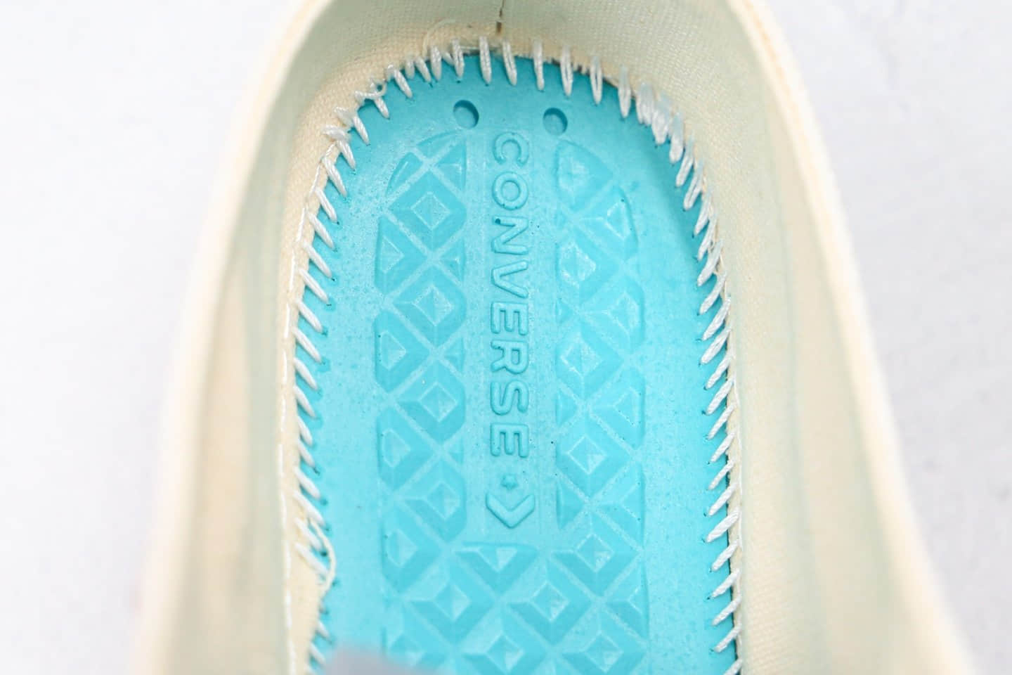 匡威Converse Chuck All Star 1970S公司级版本低帮奶白色冰淇淋懒人鞋一脚蹬原厂硫化正确硅蓝PU软中底 货号：167943C