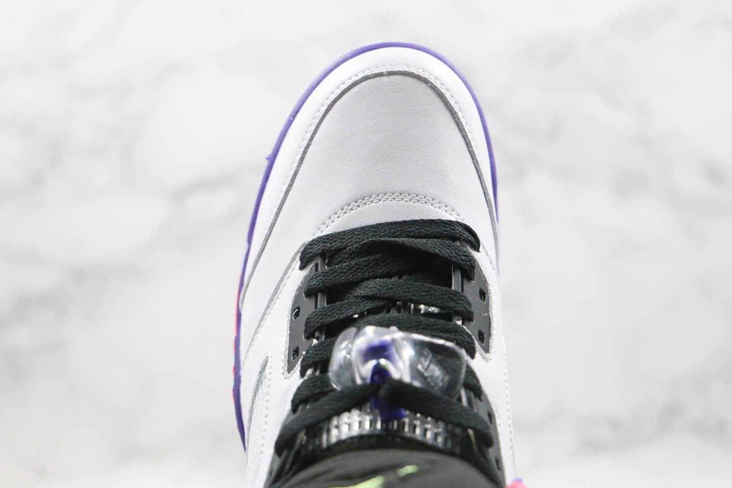 乔丹Air Jordan 5 Alternate Bel-Air纯原版本新鲜王子白紫色AJ5内置气垫原盒原标 货号：DB3335-100