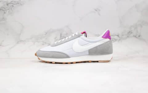 耐克Nike Daybreak SP纯原版本华夫破晓系列慢跑鞋灰紫色原厂红色正确鞋面材质 货号：CK2351-004