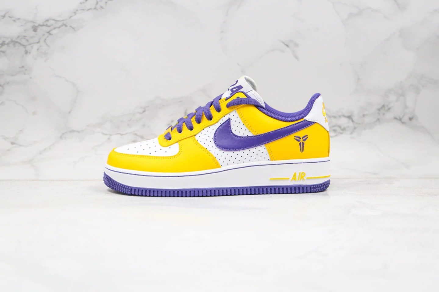 耐克Nike Air Force 1 x Kobe纯原版本科比联名纪念款低帮空军一号黄绿色内置气垫原盒配件 货号:314192-151