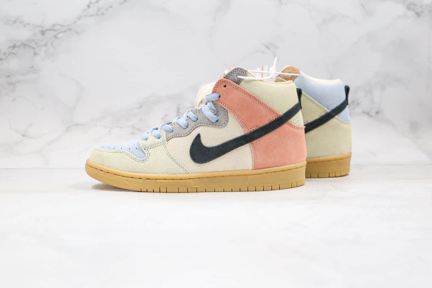 耐克Nike Dunk SB High Spectrum纯原版本高帮生胶彩蛋马卡龙鸳鸯配色内置Zoom气垫原盒配件 货号:CN8345-001