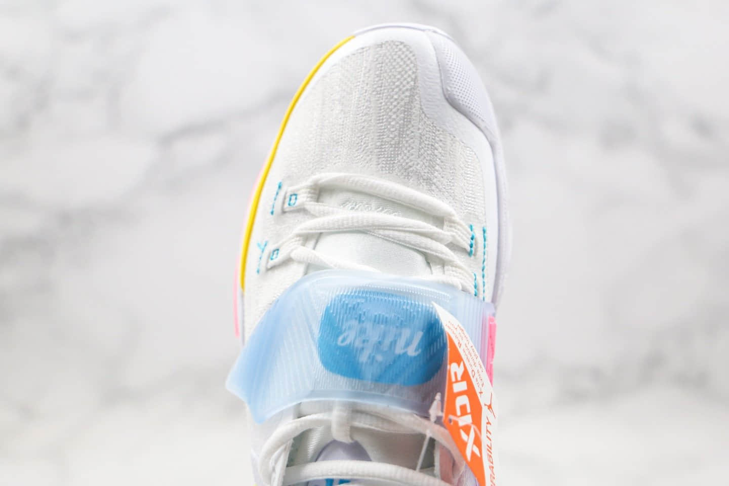 耐克Nike KYRIE 6 EP纯原版本欧文6代实战篮球鞋白黄蓝色大风车内置气垫支持实战 货号：BQ4630-101