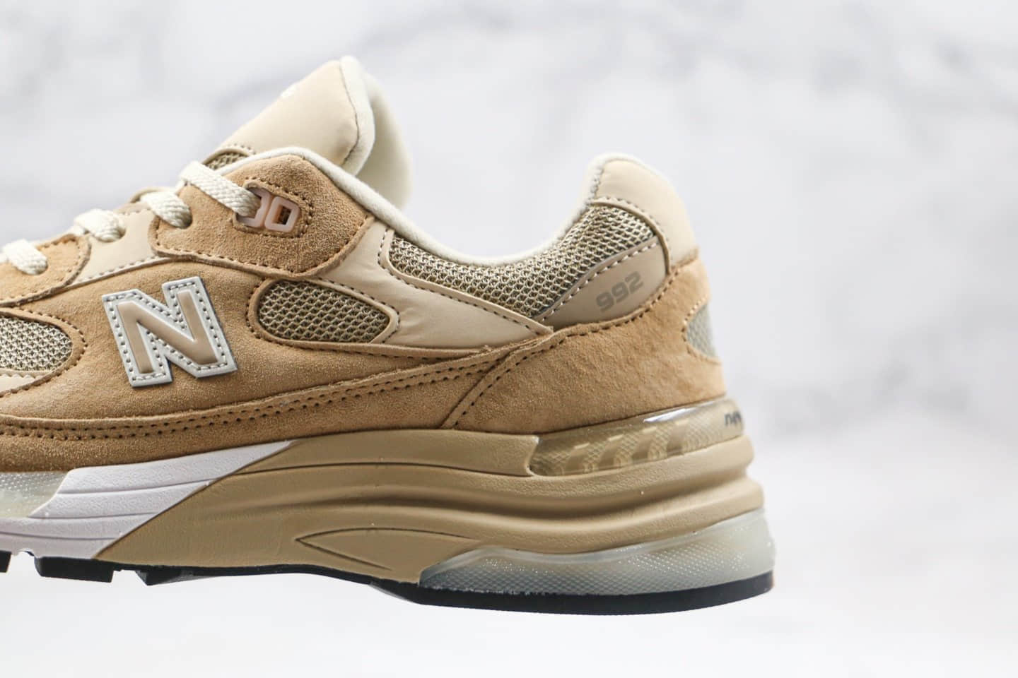 新百伦New Balance Made in USA M992纯原版本美产血统余文乐同款黑米白银灰配色原盒配件齐全 货号:M992TN