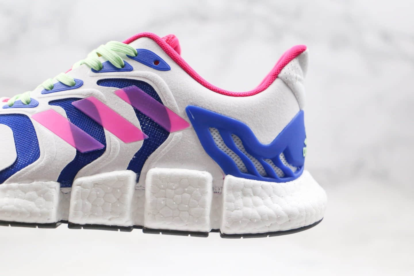 阿迪达斯adidas Climacool纯原版本清风毛毛虫爆米花跑鞋白紫色内置爆米花缓震大底原盒原标 货号:FX7847