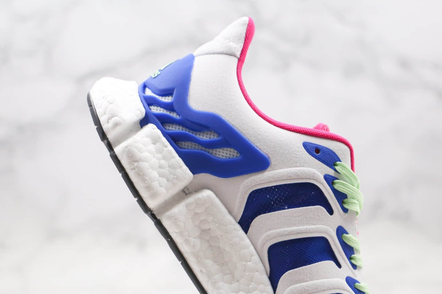 阿迪达斯adidas Climacool纯原版本清风毛毛虫爆米花跑鞋白紫色内置爆米花缓震大底原盒原标 货号:FX7847