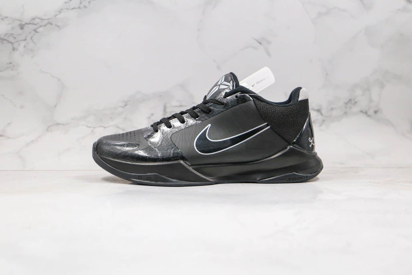 耐克Nike Zoom Kobe 5 Blackout纯原版本科比5代黑武士篮球鞋内置真纤维碳板支持实战 货号:386429-003