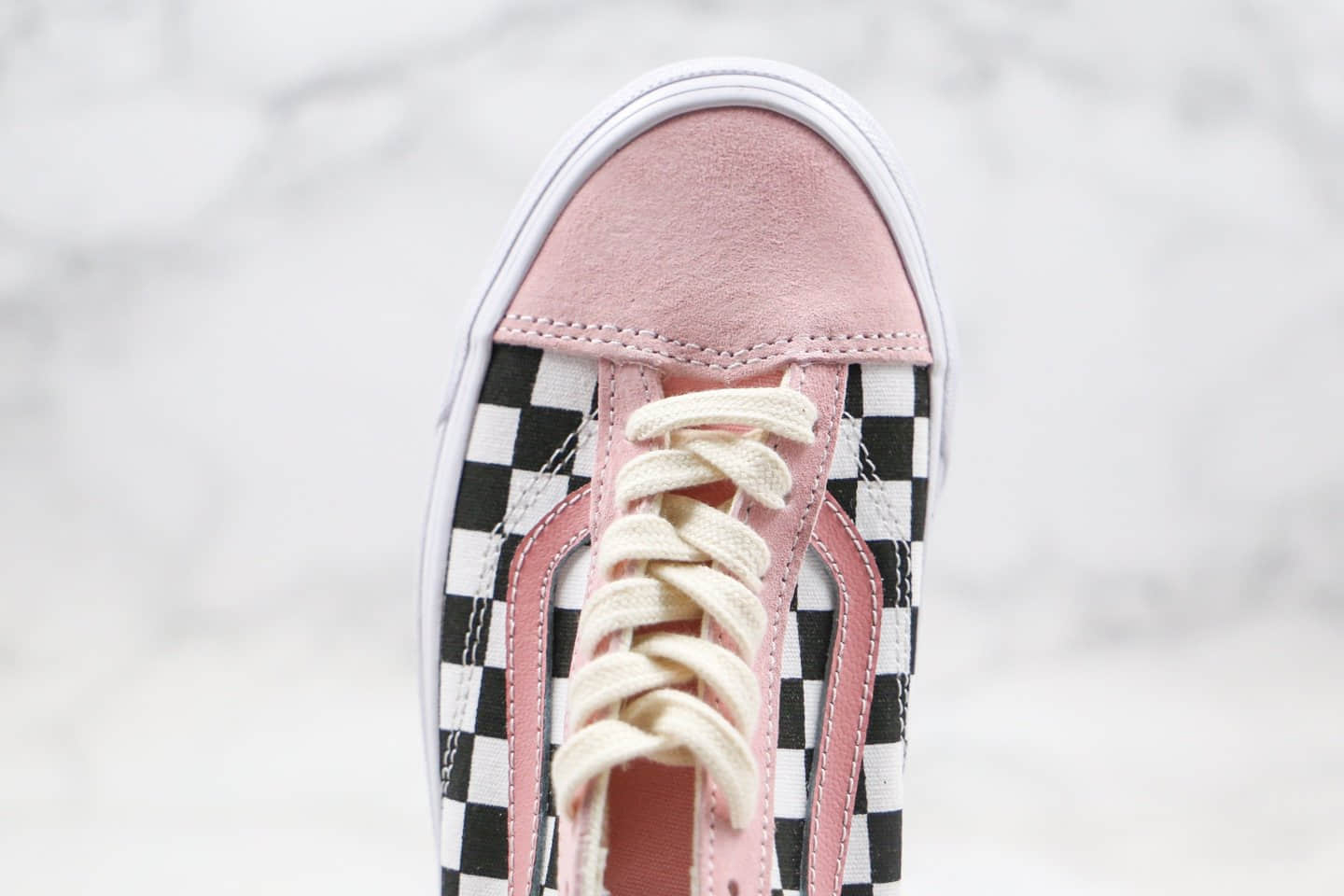 万斯Vans Style 36公司级版本棋盘格子小头黑粉色海外限定原厂硫化内置钢印