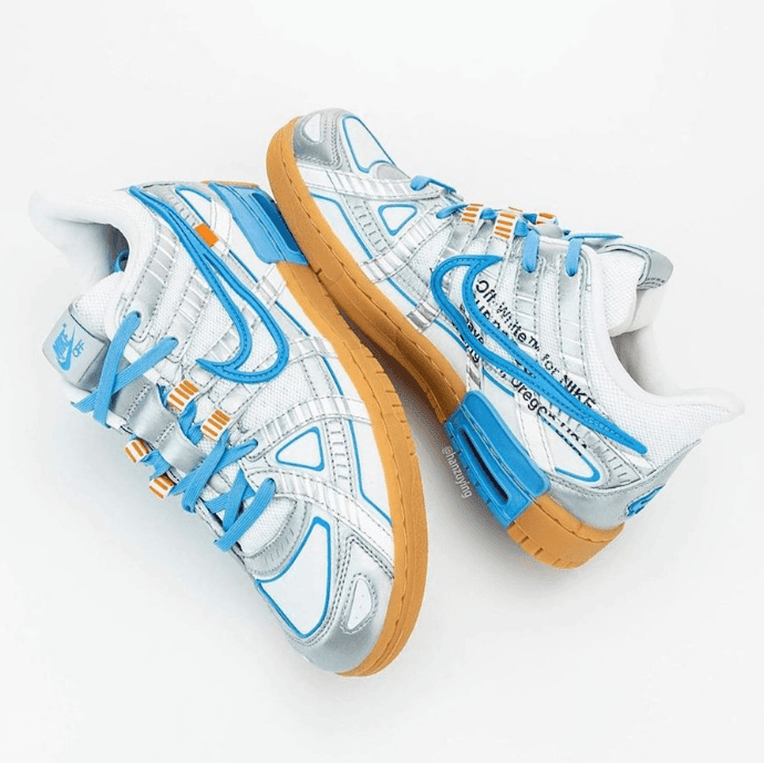 OW x Nike Air Rubber Dunk新配色曝光！清爽复古！ 货号：CU6015-100