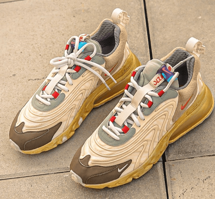 TS x Nike Air Max 270 React联名最新实物图曝光！月底发售！ 货号：CT2864-200