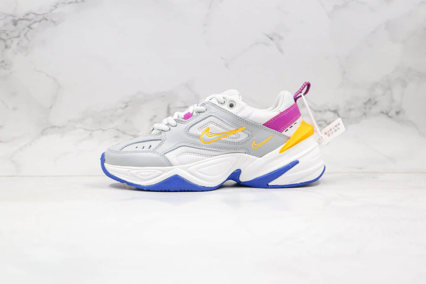 耐克Nike Air Monarch the M2K Tekno纯原版本复古老爹鞋灰紫色原盒原标原楦头纸板打造 货号:AO3108-018