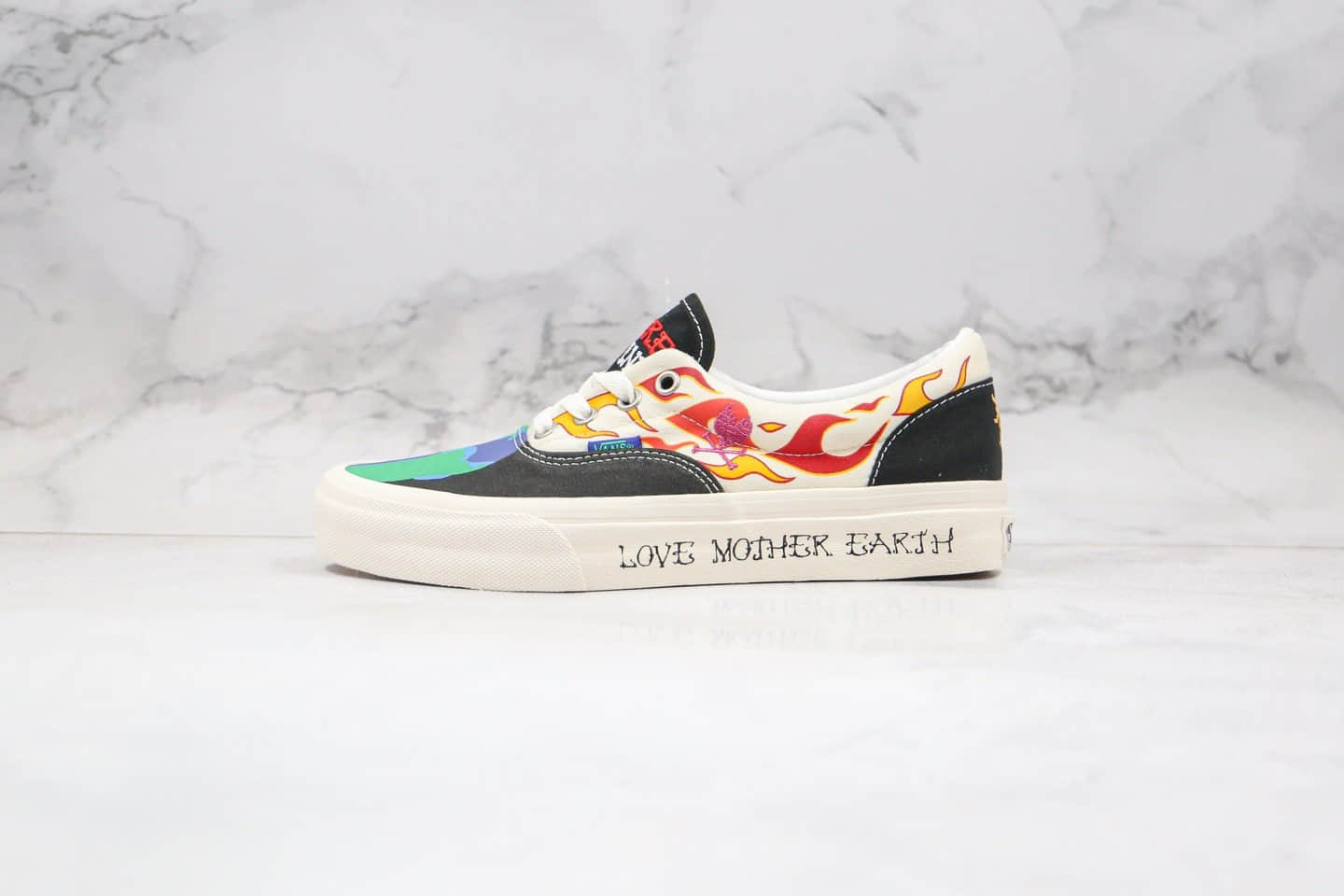 万斯Vans Spirit Era公司级版本保护地球涂鸦玫瑰原厂硫化大底 货号：VN0A4U39WZ2