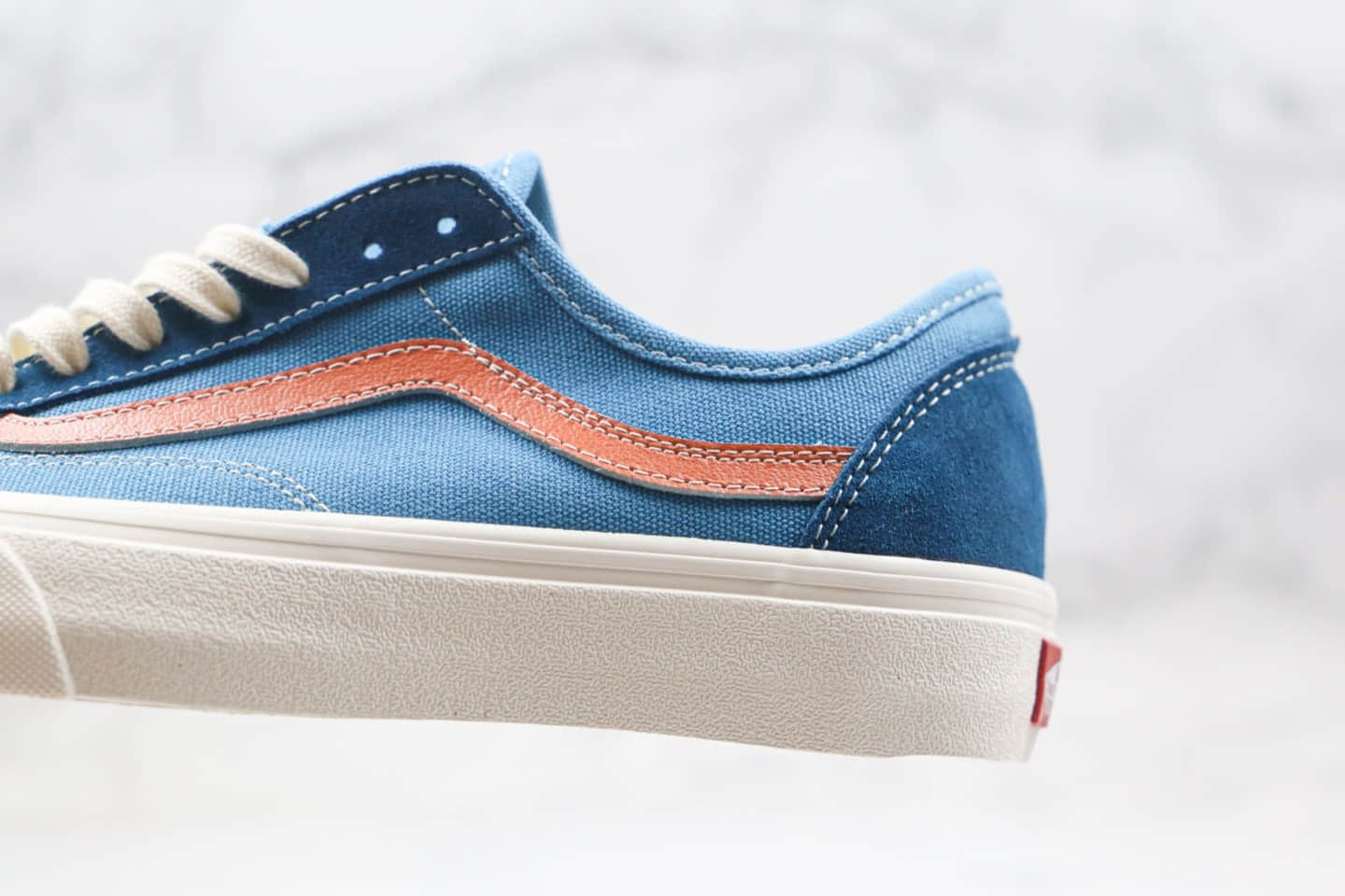 万斯Vans Style 36 Decon SF公司级版本海外限定款权志龙杀人鲸半月包头蓝橙色原装铝楦数据开发