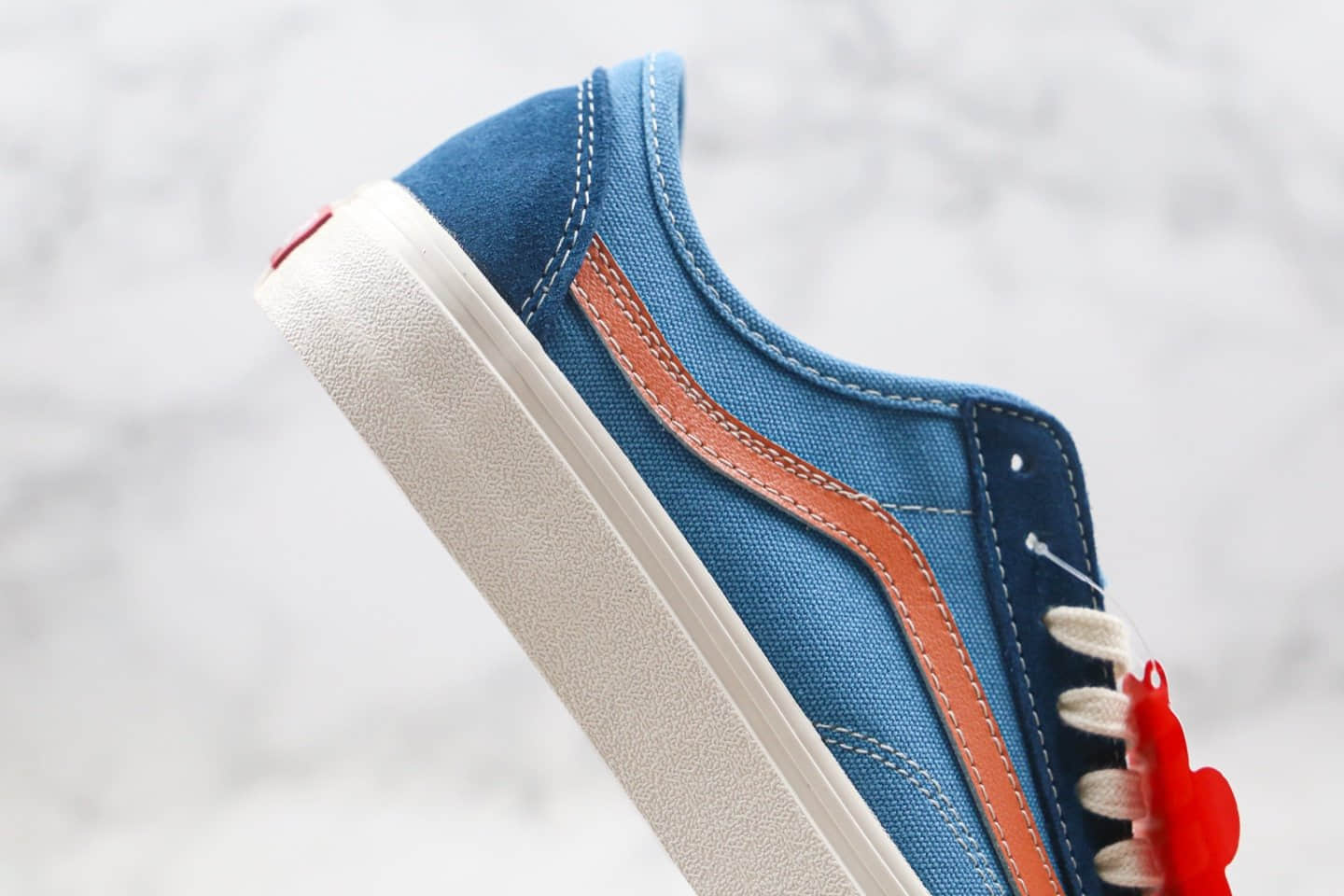 万斯Vans Style 36 Decon SF公司级版本海外限定款权志龙杀人鲸半月包头蓝橙色原装铝楦数据开发