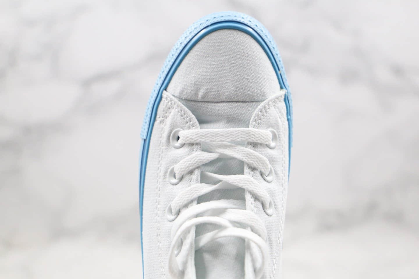 匡威Converse all star公司级高帮白蓝色帆布鞋原厂硫化大底原档案数据开发 货号:568805C