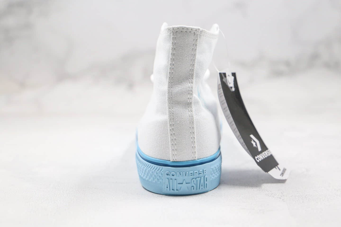 匡威Converse all star公司级高帮白蓝色帆布鞋原厂硫化大底原档案数据开发 货号:568805C