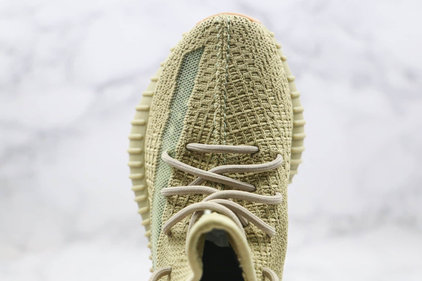 阿迪达斯adidas YEEZY BOOST 350 V2 Sulfur公司级版本椰子350v2硫磺抹茶配色爆米花跑鞋 货号：FY5346