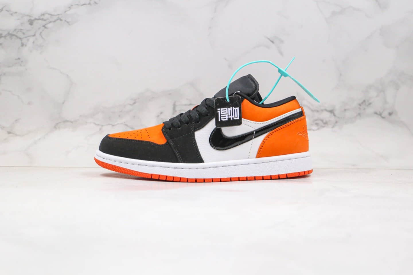 乔丹Air Jordan 1 Low “Shattered Backboard”纯原版本乔1低帮AJ1扣碎黑白橙色全网最高版本 货号:553558-128
