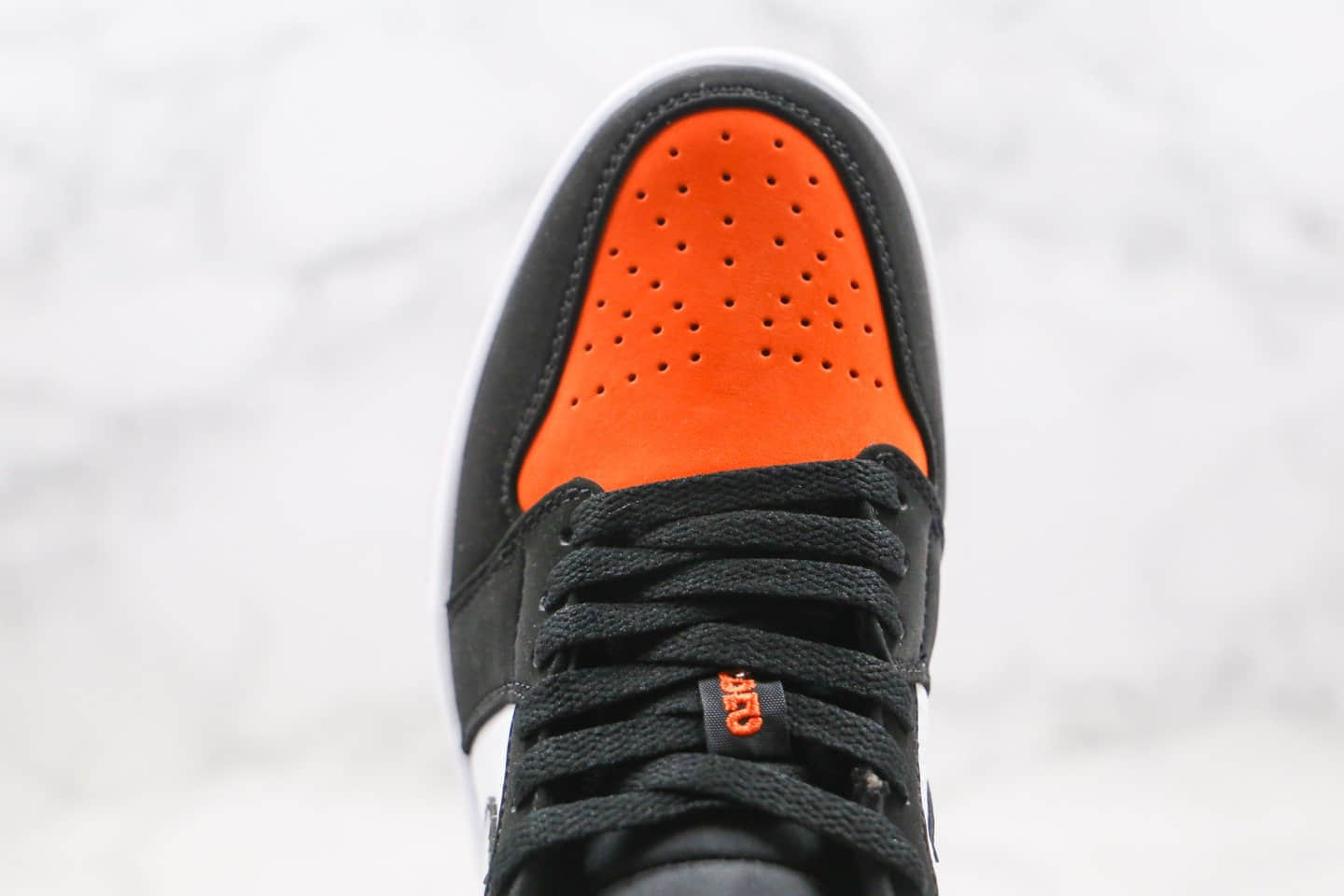 乔丹Air Jordan 1 Low “Shattered Backboard”纯原版本乔1低帮AJ1扣碎黑白橙色全网最高版本 货号:553558-128