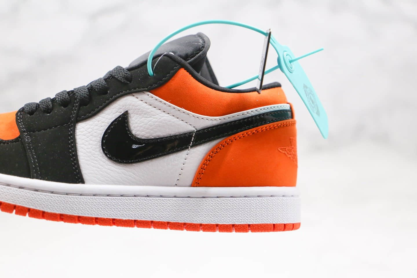 乔丹Air Jordan 1 Low “Shattered Backboard”纯原版本乔1低帮AJ1扣碎黑白橙色全网最高版本 货号:553558-128
