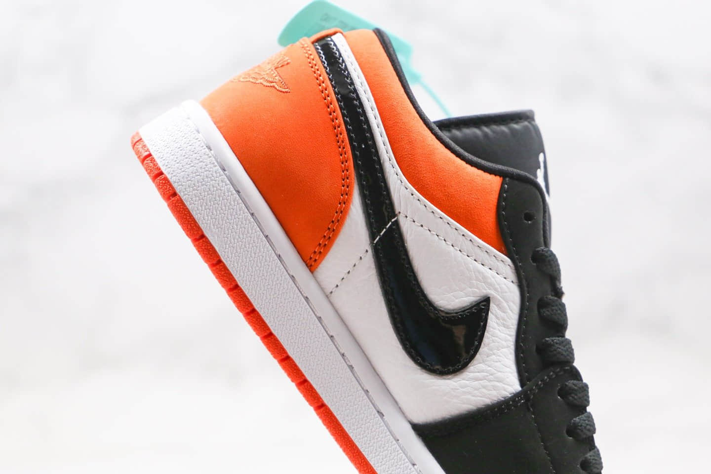 乔丹Air Jordan 1 Low “Shattered Backboard”纯原版本乔1低帮AJ1扣碎黑白橙色全网最高版本 货号:553558-128