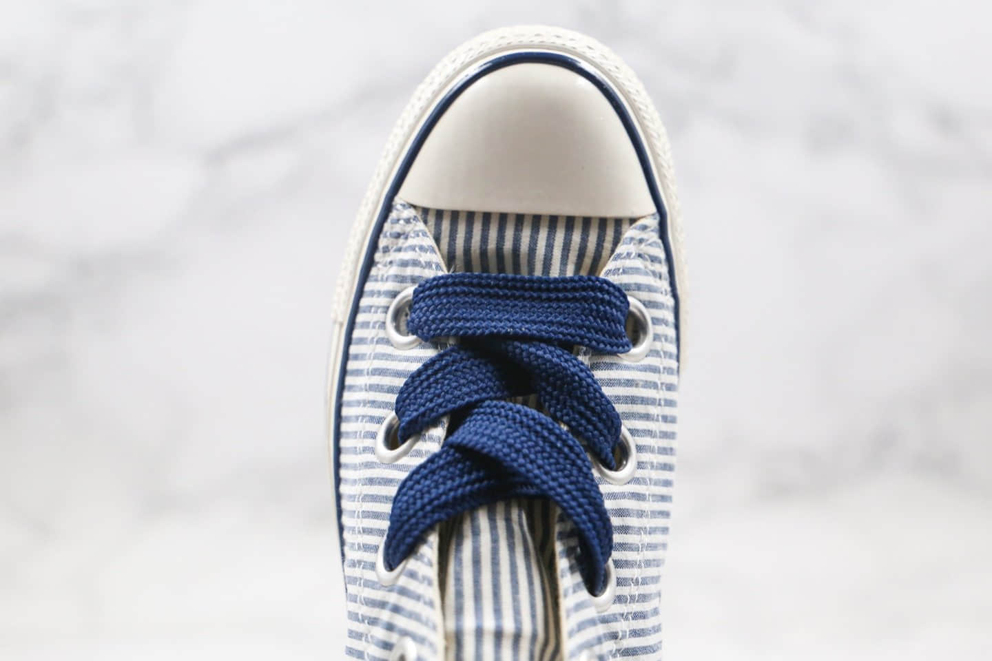 匡威Converse Chuck70公司级版本高帮条纹蓝色镭射丝带硫化板鞋原档案数据开发 货号：560995C