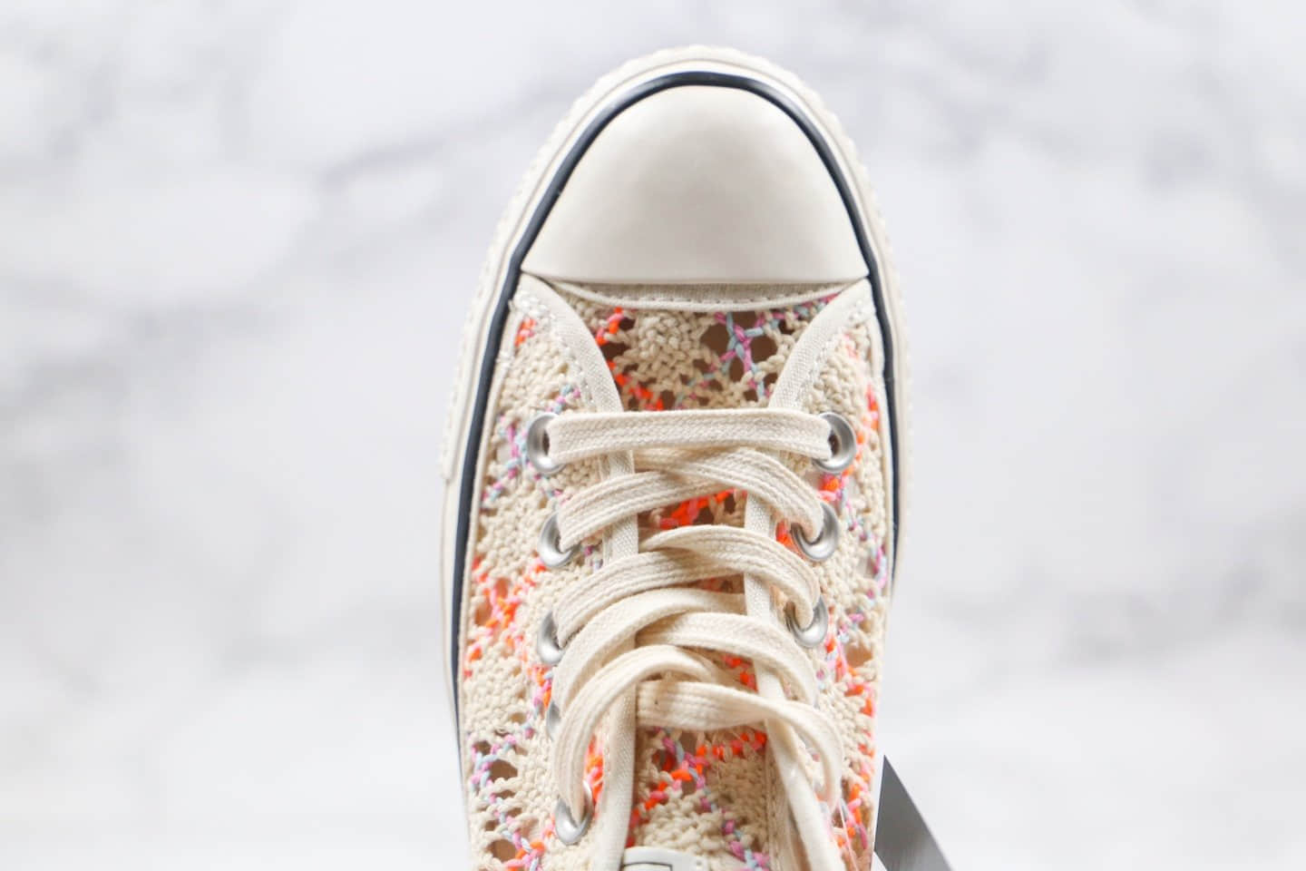 匡威Converse Chuck 70公司级版本低帮镂空厚底松糕鞋编织花配色原楦头纸板打造 货号:568278C