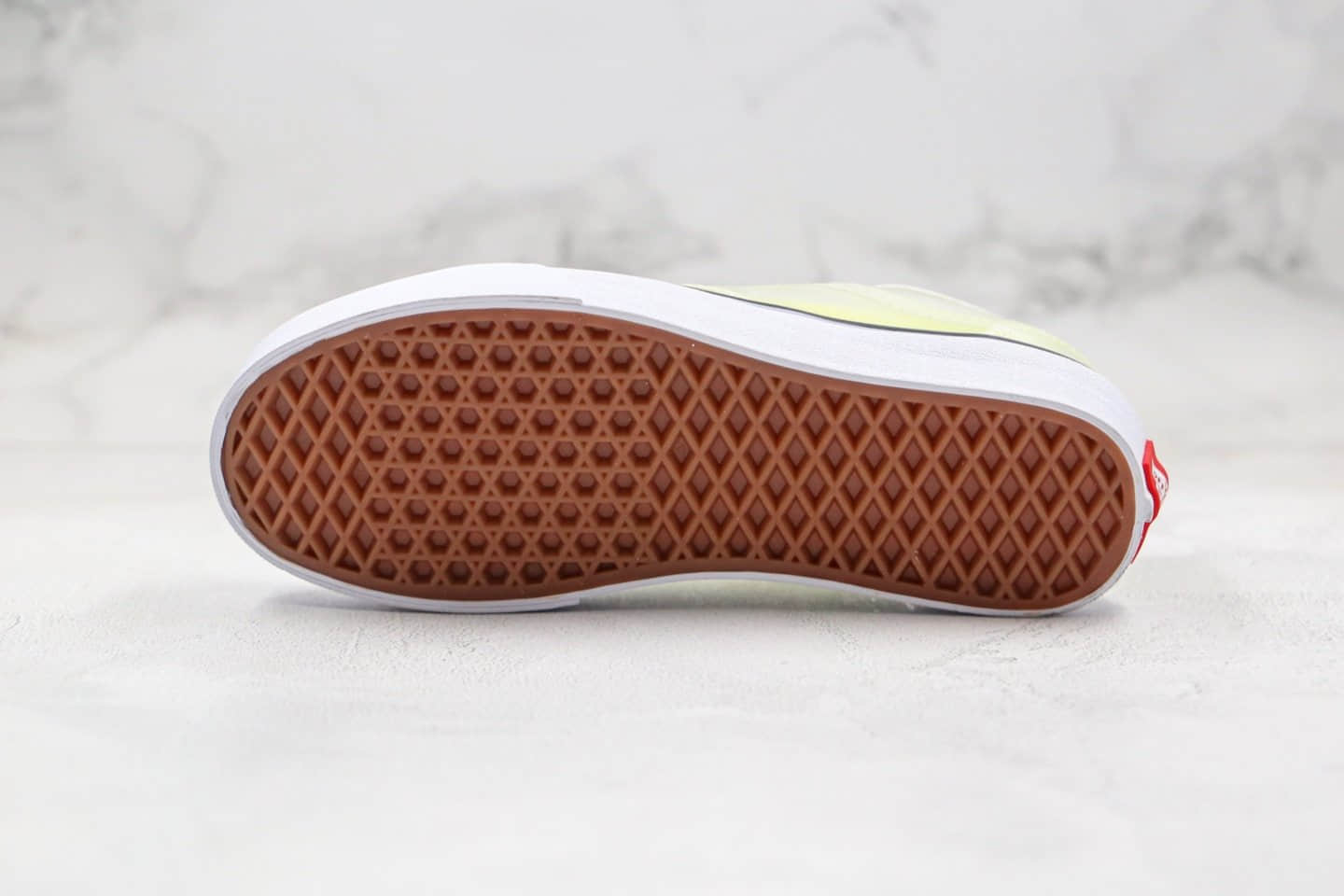 万斯Vans Silp Skool公司级版本低帮棋盘格子双层外壳荧光黄色原楦头纸板打造原鞋开模一比一制作