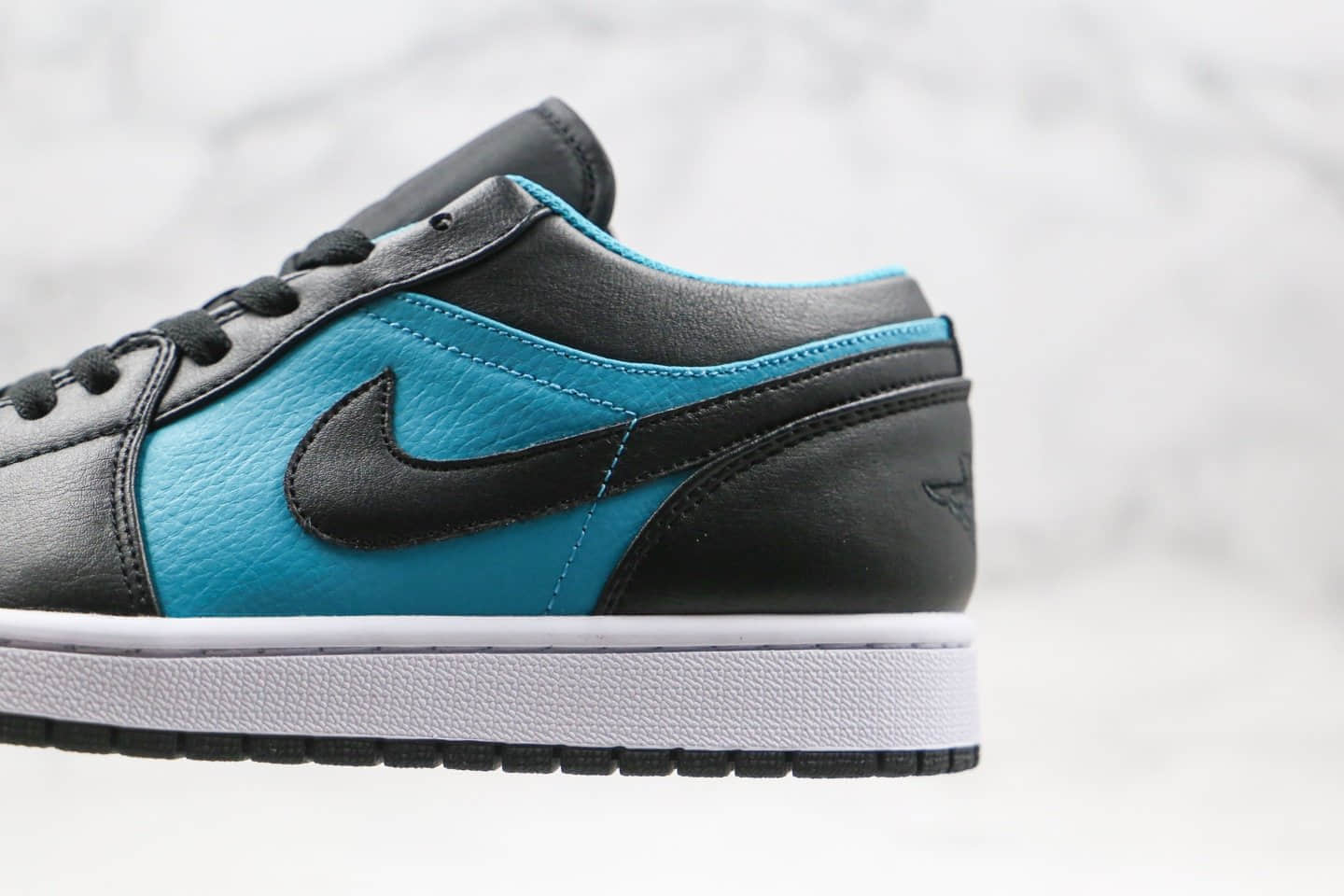 乔丹Air Jordan 1 Low纯原版本低帮AJ1黑蓝色内置气垫原楦头纸板打造原鞋开模一比一制作 货号:553558-026