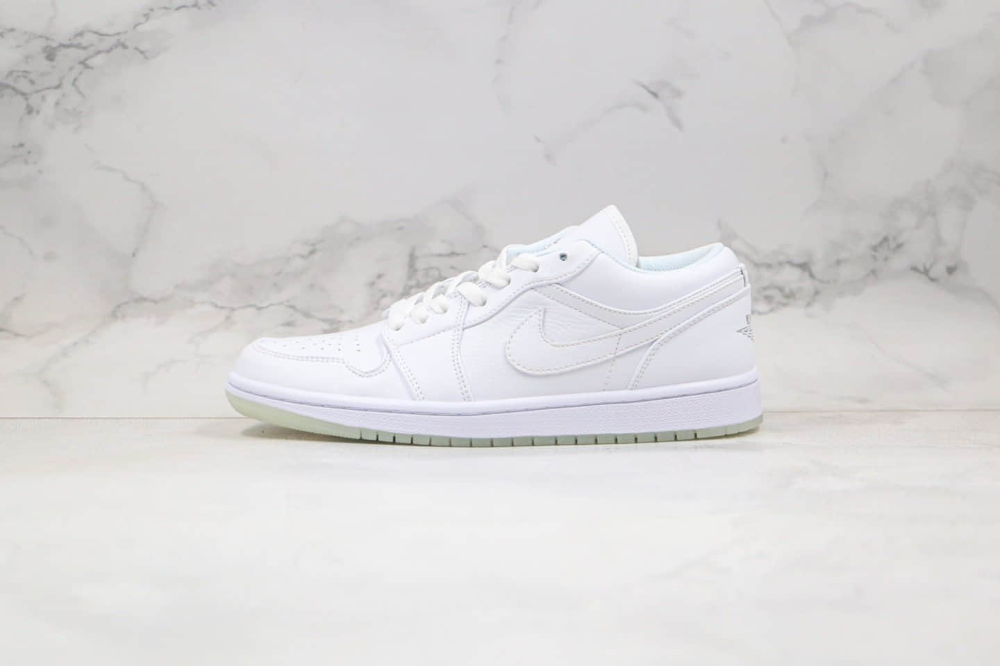 耐克Nike Air Jordan 1 Retro Low White（2004）纯原版本低帮AJ1白银夜光配色内置气垫原鞋开模打造 货号：309192-111