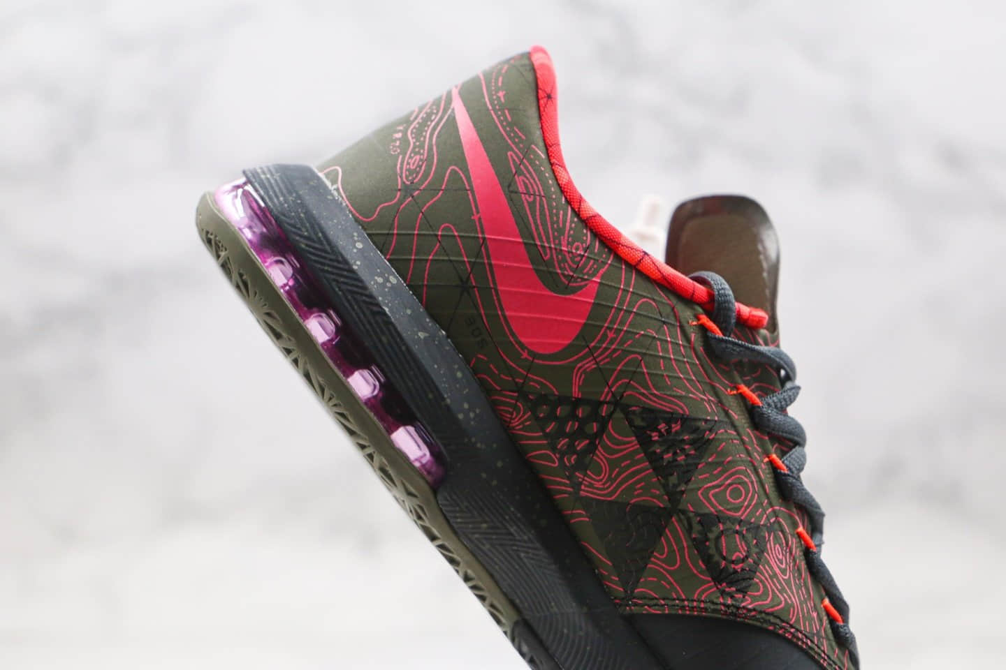 耐克Nike Zoom KD VI EP SJX纯原版本杜兰特实战篮球鞋6代黑粉色支持实战原档案数据开发 货号：599424-006