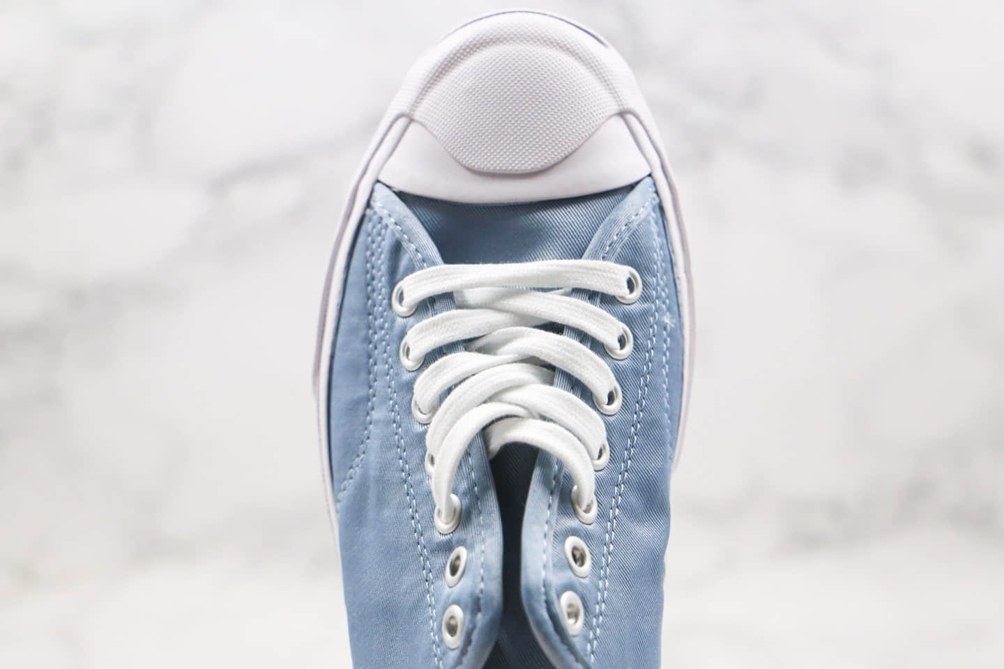 匡威CONVERSE Jack Purcell公司级版本低帮开口笑雾霾蓝色进口尼龙鞋面材料 货号:167706C