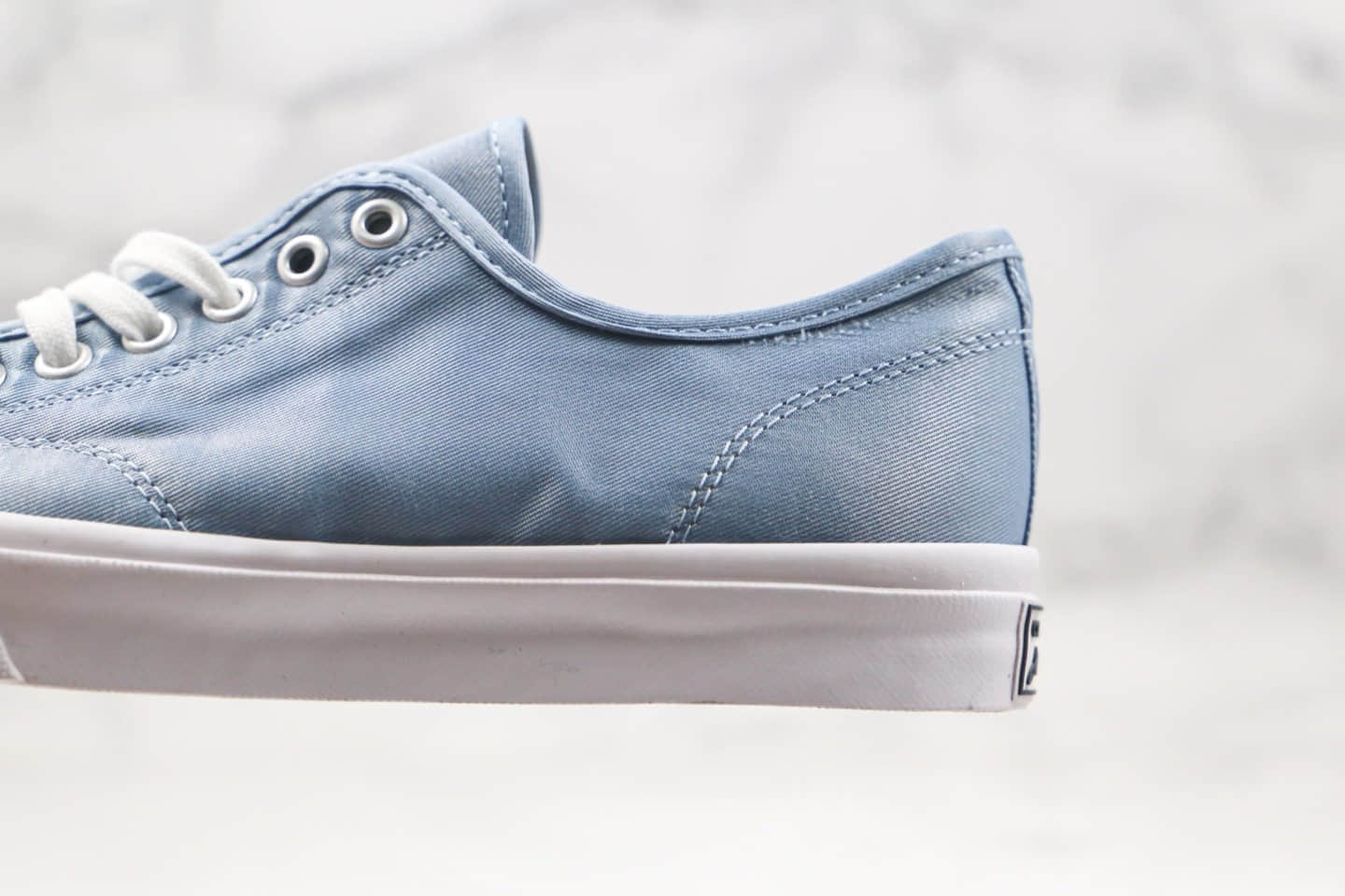 匡威CONVERSE Jack Purcell公司级版本低帮开口笑雾霾蓝色进口尼龙鞋面材料 货号:167706C