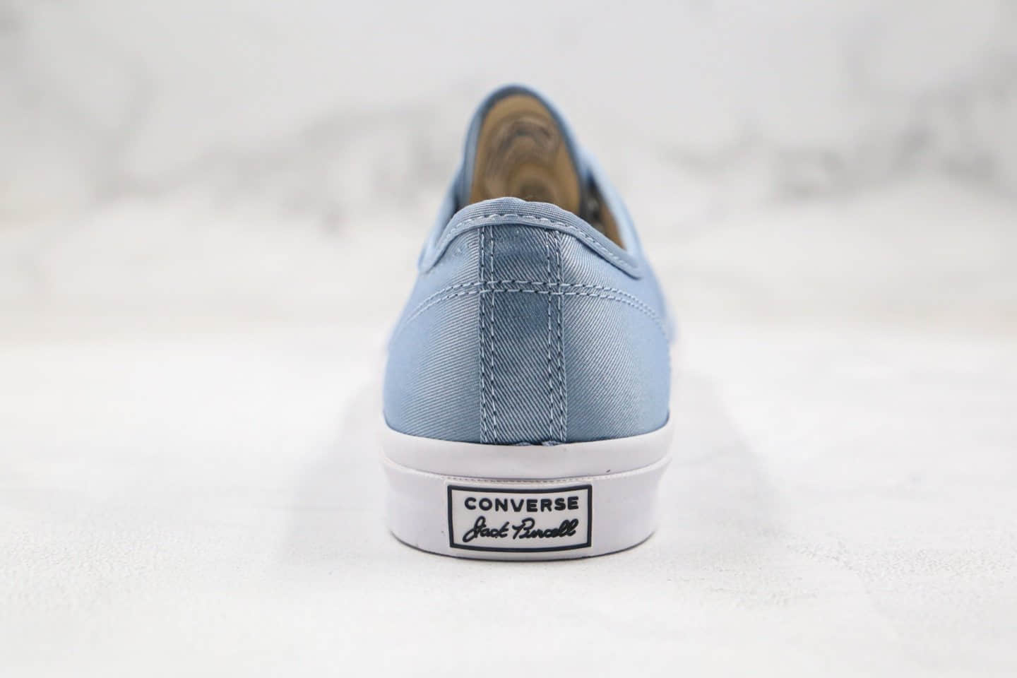 匡威CONVERSE Jack Purcell公司级版本低帮开口笑雾霾蓝色进口尼龙鞋面材料 货号:167706C