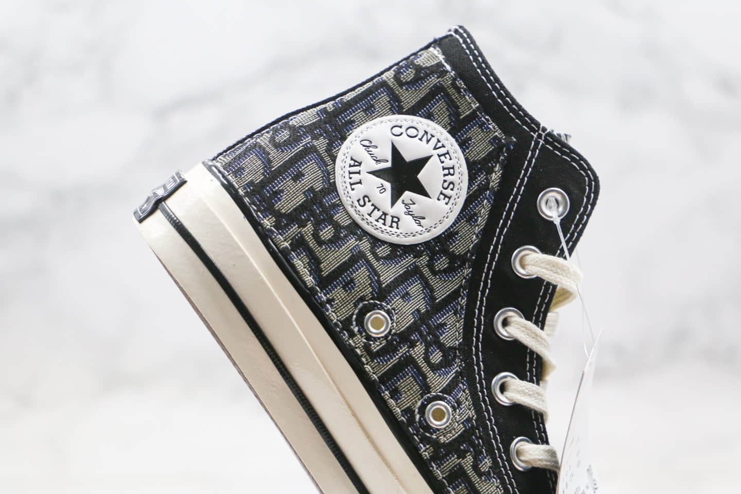 匡威CONVERSE 1970S x DIOR纯原版本迪奥联名款高帮帆布鞋原厂硫化大底正确PU硅蓝软中底