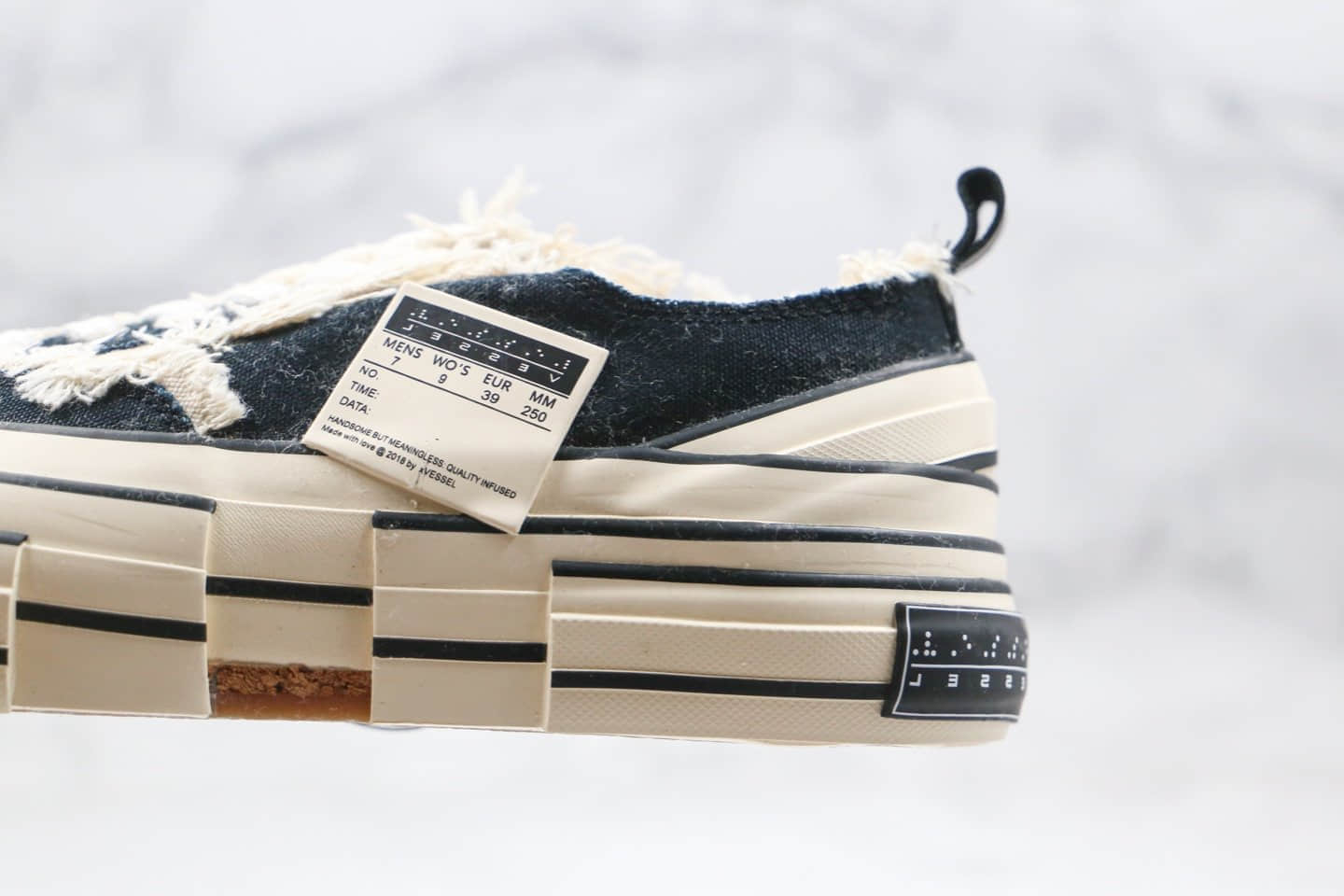 吴建豪VESSEL G.O.P. Low个人品牌解构重叠厚底软木增高硫化板鞋纯原版本原档案数据开发