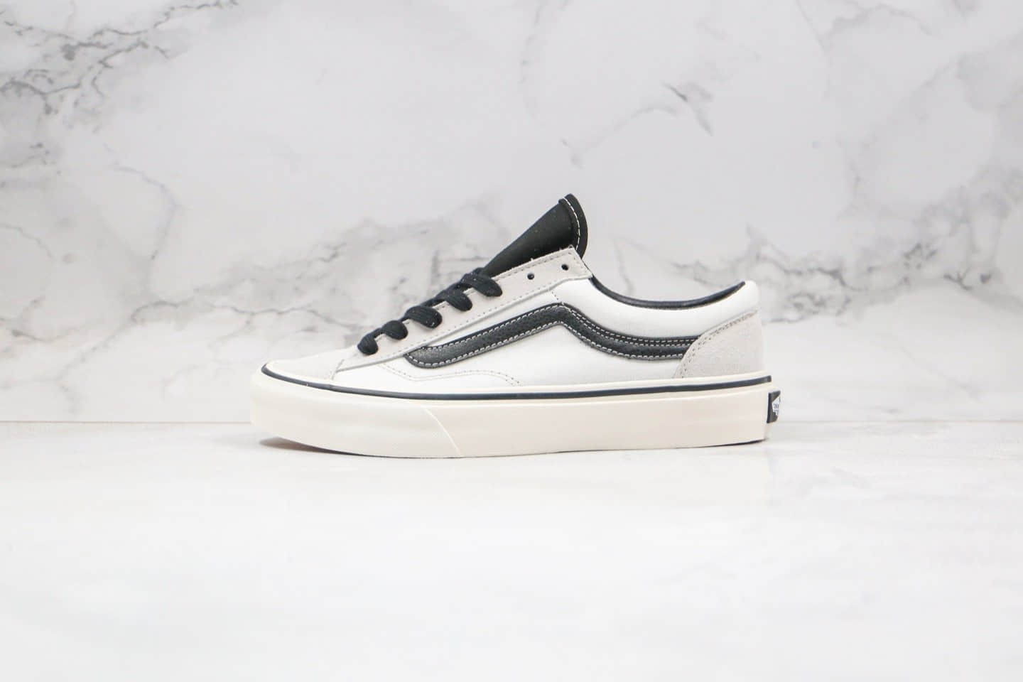 万斯VANS Style36 SF公司级版本低帮白灰色硫化板鞋内置钢印原档案数据开发 货号:VN0A3MVLXGL