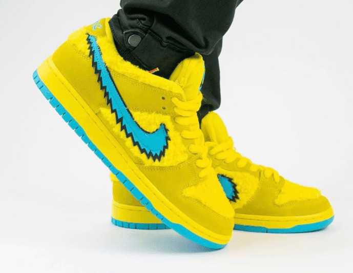 小熊Dunk SB黄色配色上脚图曝光!辨识度超高! 货号:CJ5378-700