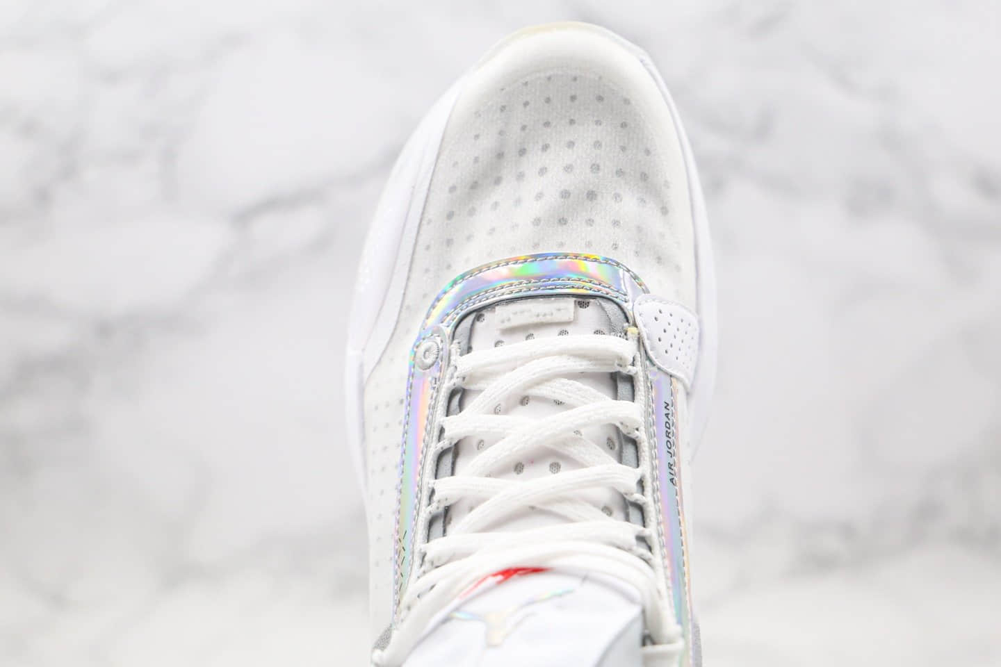 乔丹Air Jordan 34“White Iridescent”纯原版本AJ34白镭射原装大盒一比一还原 货号:BQ3381-101