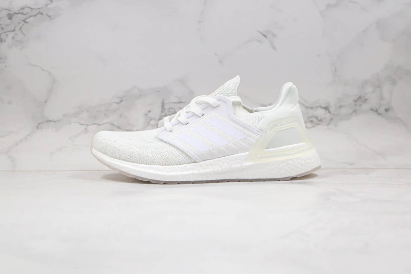 阿迪达斯Adidas Ultra Boost 20纯原版本爆米花跑鞋UB6.0夜光白色原厂巴斯夫大底 货号:EG0725
