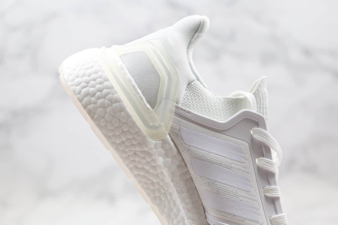 阿迪达斯Adidas Ultra Boost 20纯原版本爆米花跑鞋UB6.0夜光白色原厂巴斯夫大底 货号:EG0725
