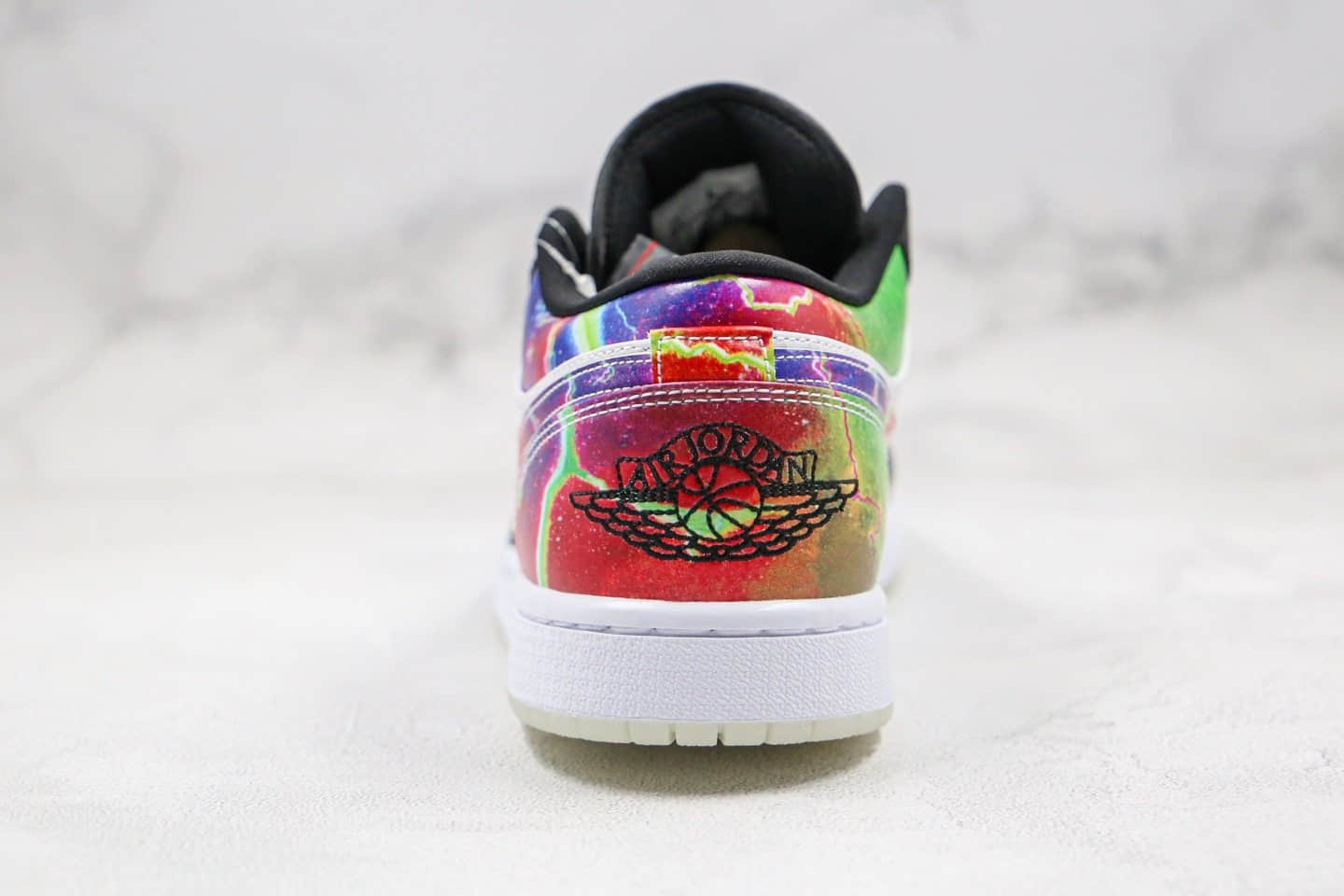 乔丹Air Jordan 1 Low纯原版本低帮AJ1星空夜光外底太空主题银河配色内置气垫原楦头纸板打造 货号：CW7309-090