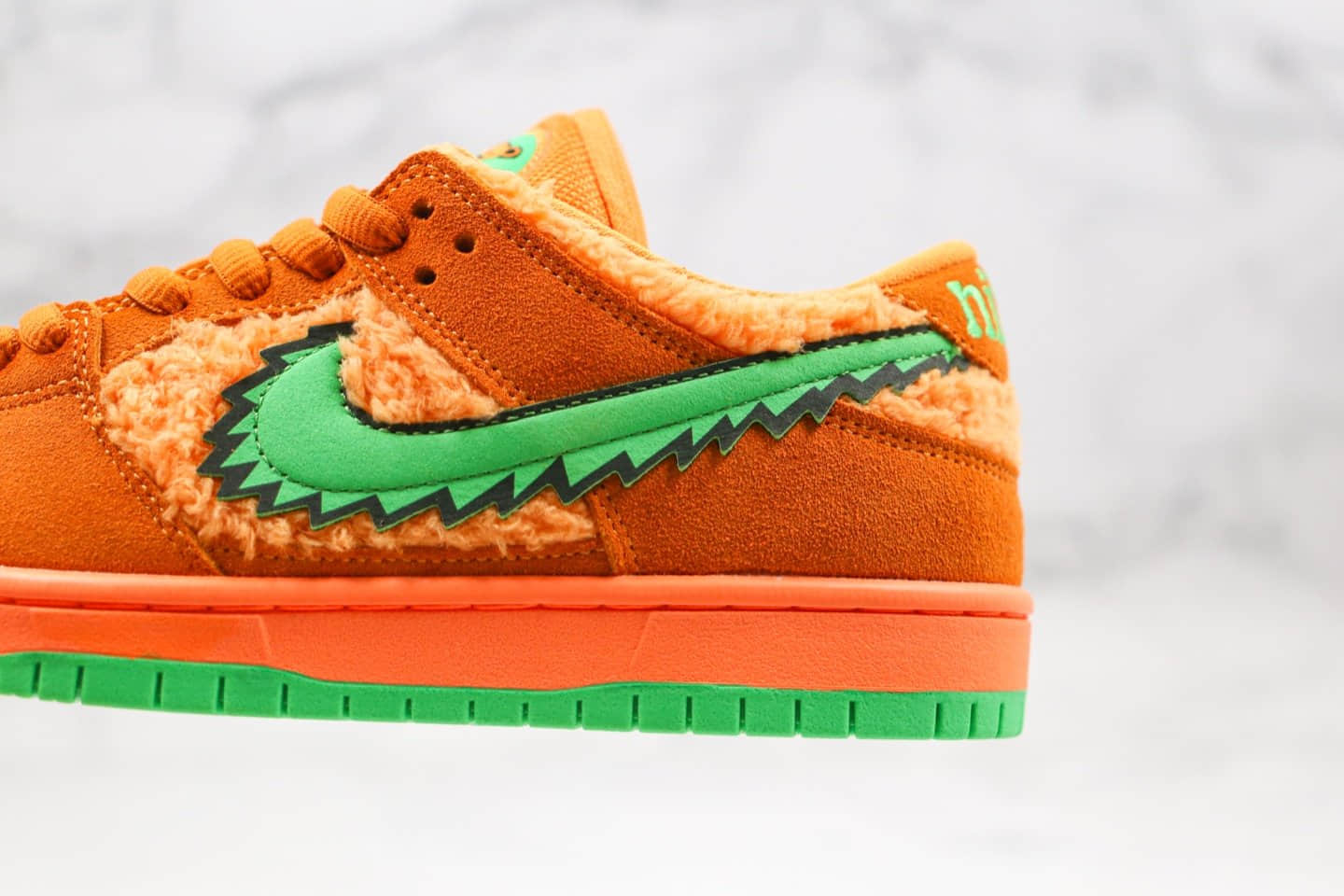 耐克Grateful Dead x Nike SB Dunk Low “Orange Bear”纯原版本小熊联名SB板鞋橙色小熊原厂麂皮内置气垫 货号:CJ5378-800