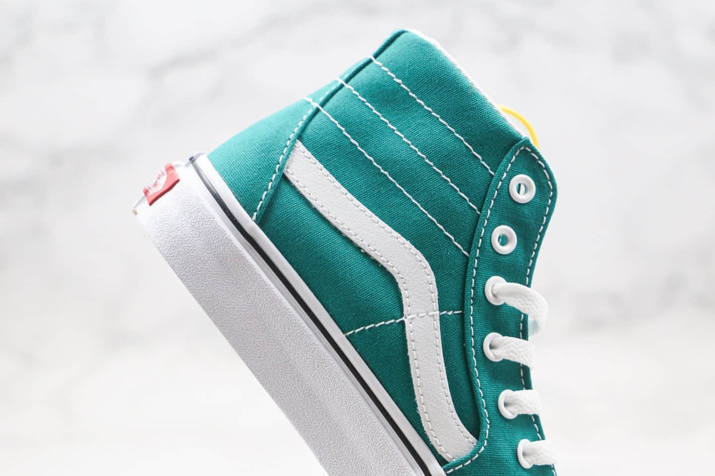 万斯Vans SK8-HI TAPERED公司级版本高帮夏季超薄绿色硫化帆布鞋原档案数据开发 货号:VN0A4U16RW8
