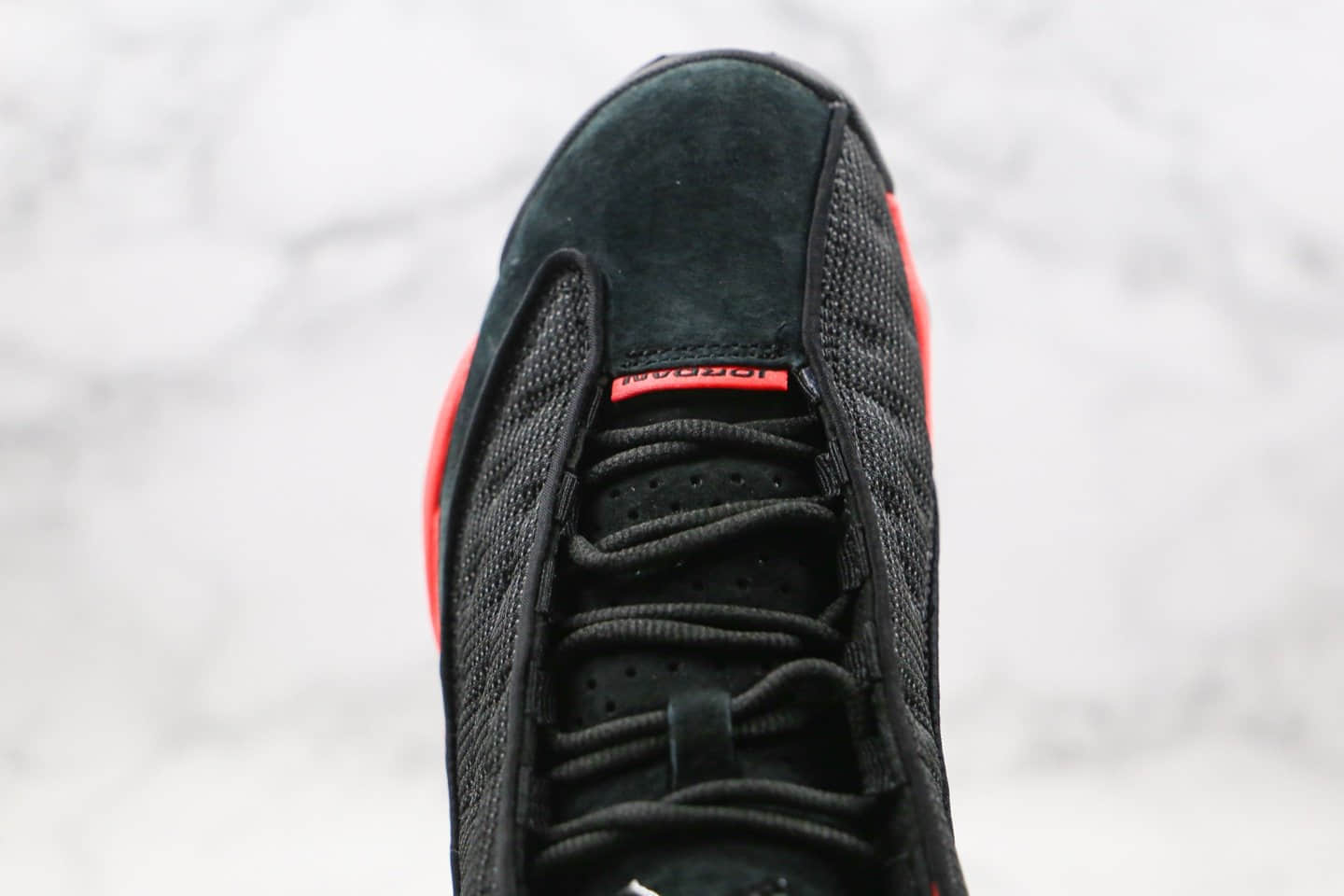 乔丹CLOT x Air Jordan 13 Low “Black and red”纯原版本陈冠希亲友限定低帮AJ13黑红色真碳原厂皮料 货号：AT3102-006